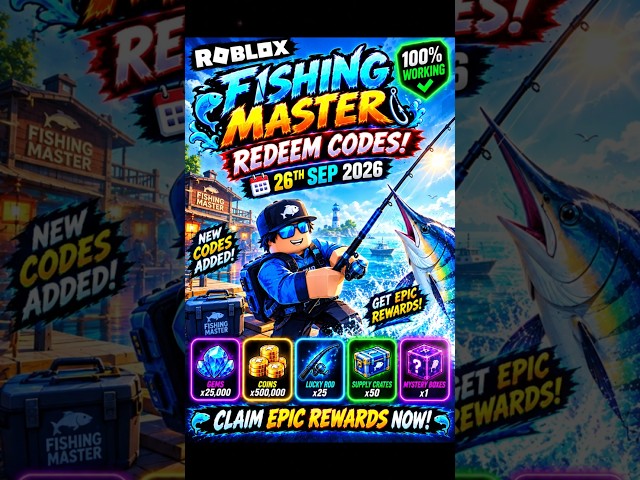 Roblox Fishing Master Codes | Fishing Master Redeem Codes