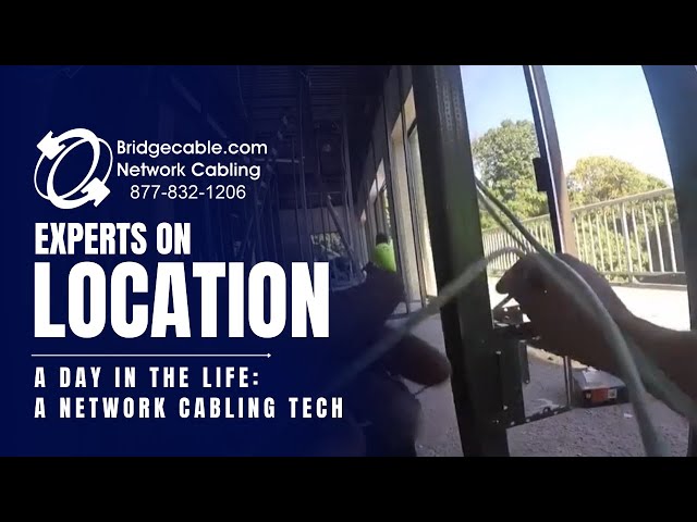 A Day in the Life of a Network Cabling Tech - Must SEE! How to run data cables and what to expect!