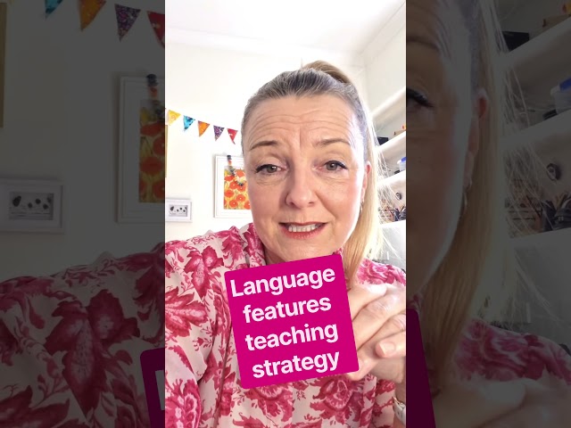 Remember and practice language features for reading and writing confidence! #englishteacher