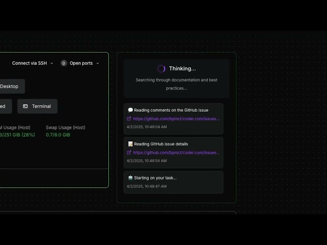 How to Use AI Coding Agents with Coder (in 60 Seconds)