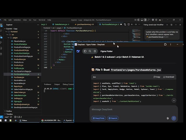 Fullstack Mini ERP: React + Vite + Supabase + Tailwind  ( Vibe coding )