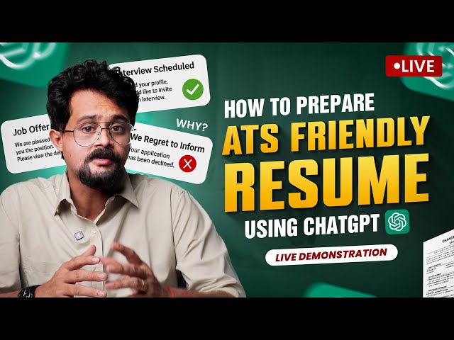 ChatGPT Resume Hack: Write a Killer, ATS-Friendly Resume (Step-by-Step Tutorial)