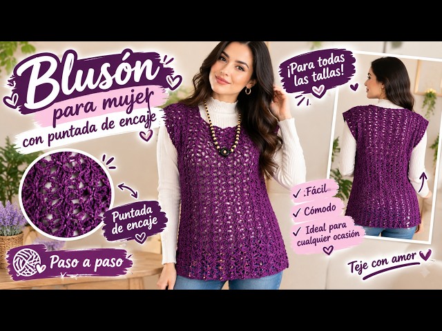 WOMEN'S LACE STITCH TUNIC All SIZES