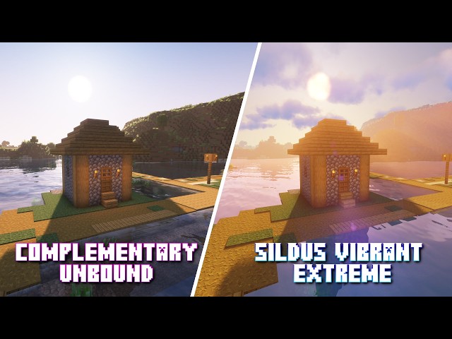 Minecraft: Complementary Unbound vs Sildus Vibrant Shaders | 4k | Shaders Comparison