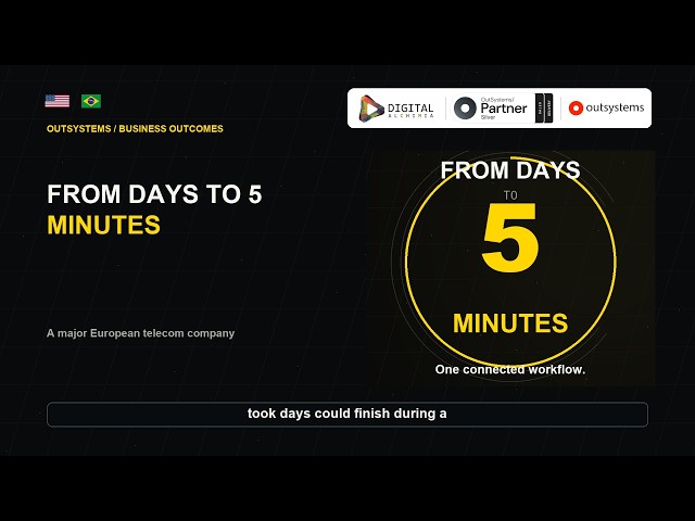 FROM DAYS TO 5 MINUTES | OutSystems