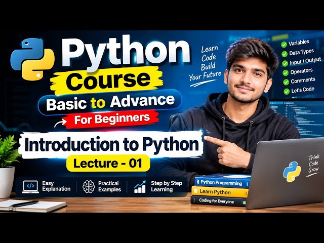 Python Full Course 2026 | Lecture 1: Introduction to Python (Basic to Advance)