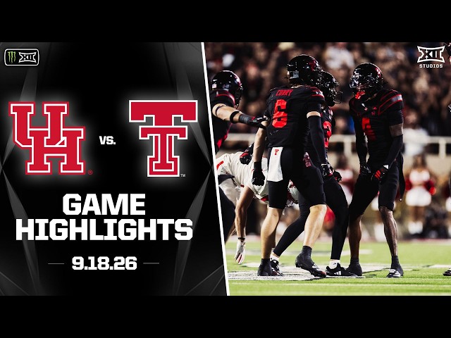 #22 Houston vs. #13 Texas Tech Highlights | 2026 Monster Energy Big 12 Football