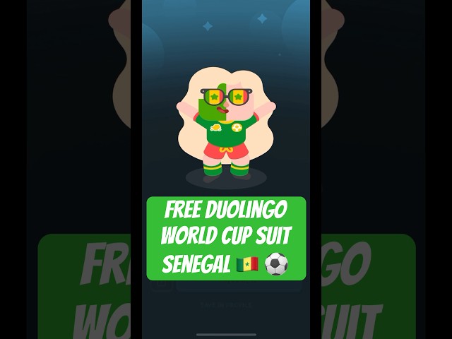 how I got the Duolingo Senegal suit FREE #duolingo 🇸🇳