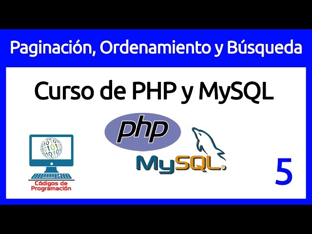 5: Pagination, Sorting, and Searching in PHP and MySQL