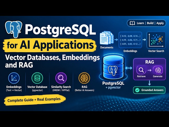 PostgreSQL for AI | Vector Databases, Embeddings & RAG Explained