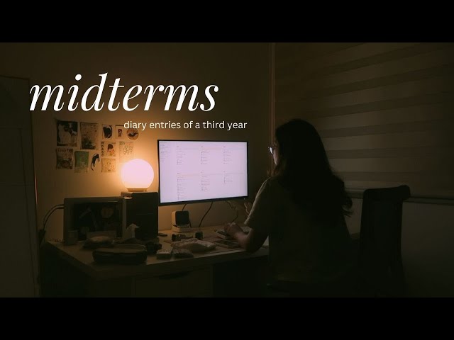 midterms season at NUS 🎧 📖  life in singapore vlog