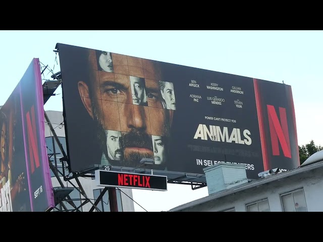 Animals Netflix Billboard Ben Affleck Steven Yeun Sunset Blvd Los Angeles California Sept 26, 2026