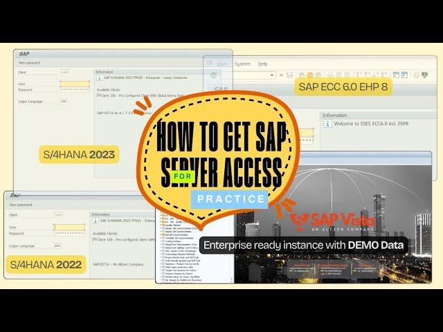 How to Get SAP Server Access For Practice! (FREE Trial Included) | SAPVista