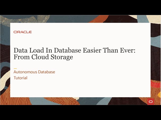 Latest Data Load Tools In Oracle Cloud: bring your cloud bucket link