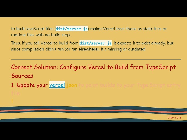 How to Compile TypeScript in Vercel for an ExpressJS App