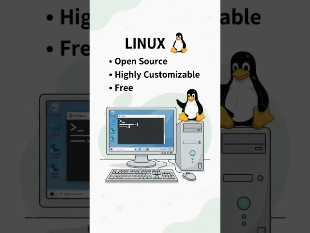 Windows vs Linux 💻 | Which One Is Better for You? 🤔 #Shorts