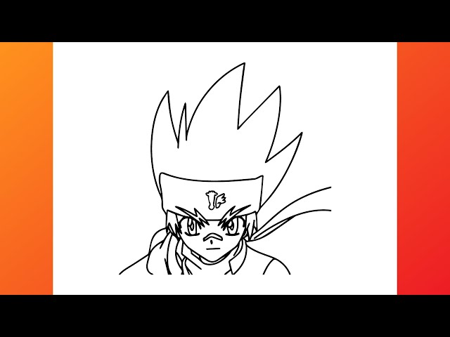 How to draw Gingka Hangane | Beyblade Metal Fusion | Step By Step Guide | Fiery Designs