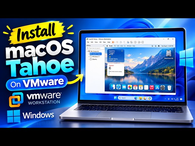 Install macOS Tahoe 26 on Windows with VMware Workstation
