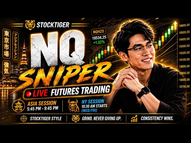 🔥NQ FUTURES LIVE | Asia Session | TROUBLE ALREADY? Oil SPIKES + GIVEAWAY 🎁