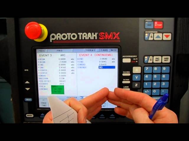 Proto TRAK CNC Mill 2-axis Multi Event Program Setup