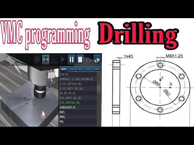 VMC program Drilling cycle G81 Simulator में चलाए G98, G99, G43 cordinator app से cordinate निकाले