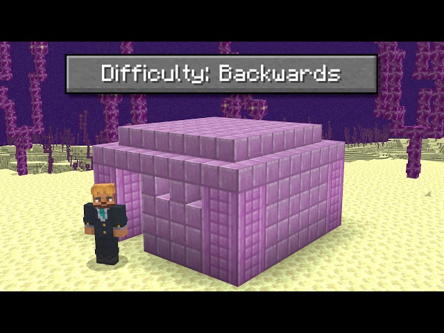 Can I Beat Minecraft Backwards? (LIVE)