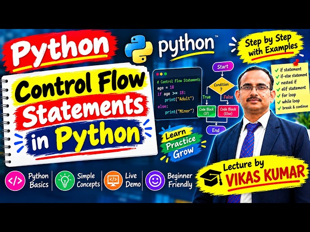 CCSU BCA 3rd Sem | Python Programming Unit-1 | Control Flow Statements in Python | CCSU & MSU