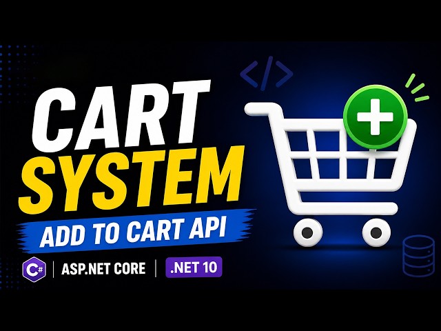 Build Cart System in ASP.NET Core .NET 10