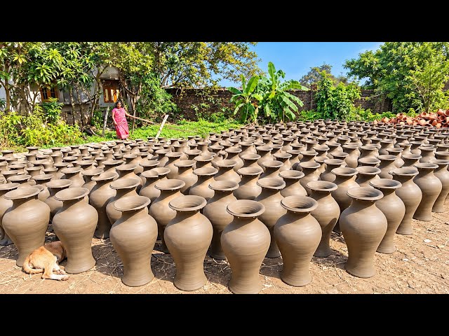 Amazing Clay Flower Pot Making Process | How Traditional Flower Pots Are Made