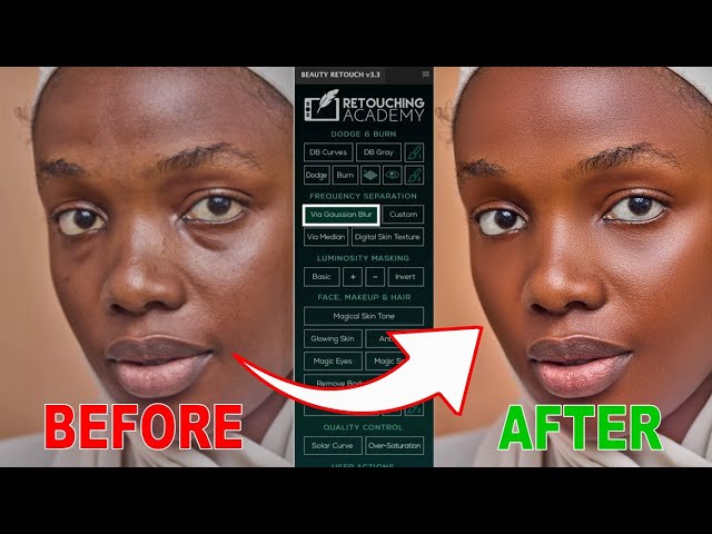 High-End Skin Retouching Using RETOUCH ACADEMY PLUGINS in Photoshop 