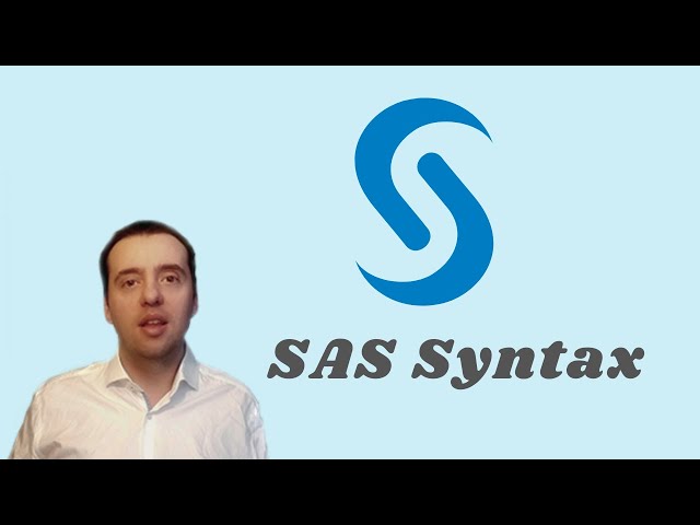 SAS Programming Syntax - The Rules That You Must Follow