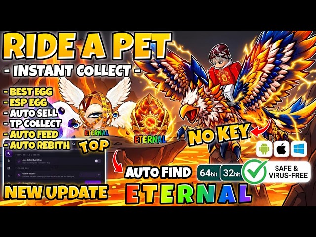 Ride A Pet Script [ NO KEY ] - NEW INSTANT STEAL, TELEPORT STEAL, KAITUN, AUTO FARM