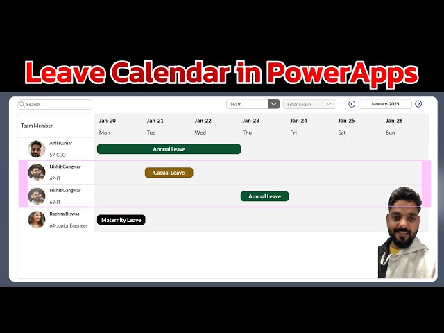 Power Apps Leave Calendar Issues | Leave Application System Part 3