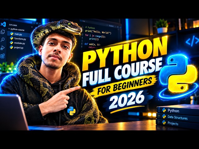 Python Full Course: 1Hours Full Masterclass for Beginners (Engineering Students).