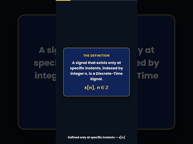 What Is a Discrete-Time Signal? | Signals & Systems #shorts
