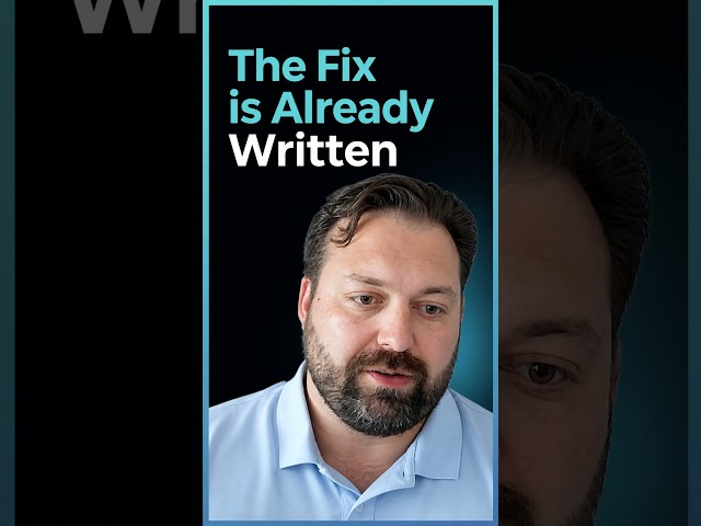 You wake up and the fix is already written