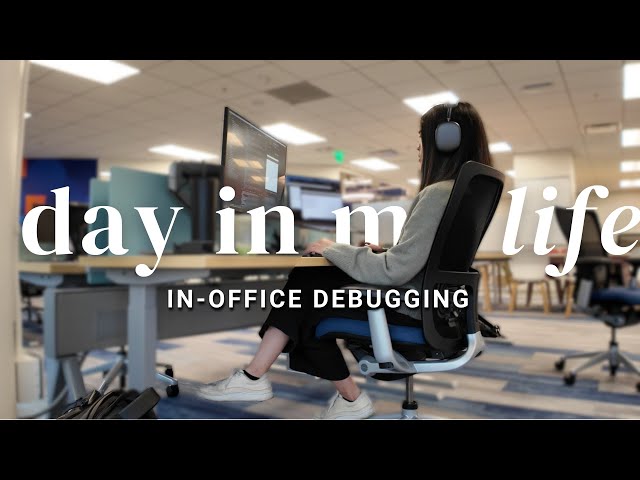 software engineer office vlog | realistic debugging struggles + youtube schedule chat