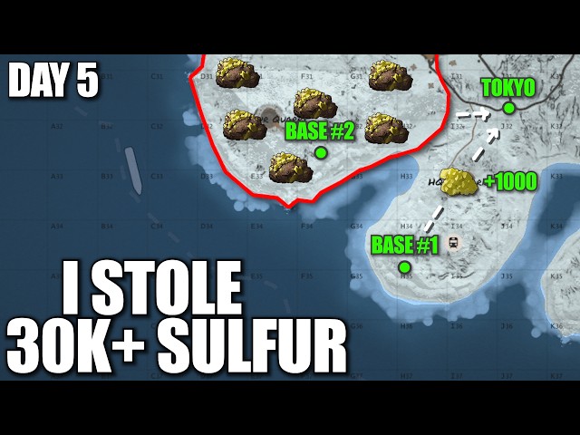 I Stole 30K+ Sulfur from the Teams Around Me in Solo Rust...