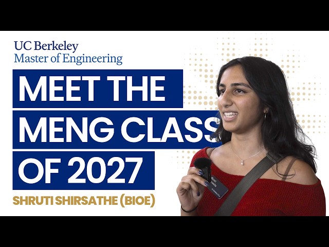 Meet the MEng Class of 2027: Shruti Shirsathe (BioEngineering)