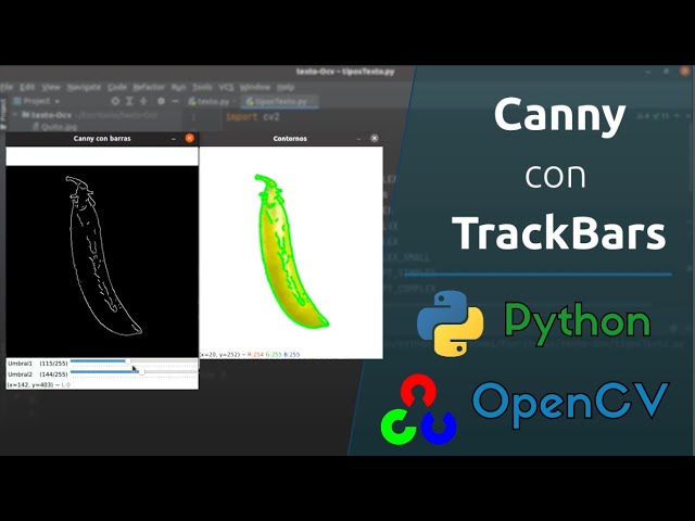 Detector Canny con TrackBars | OpenCV - Python
