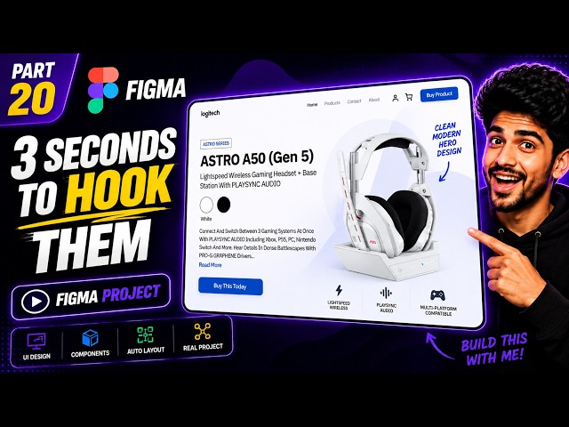 How to Design a Hero Section in Figma | Landing Page UI Tutorial