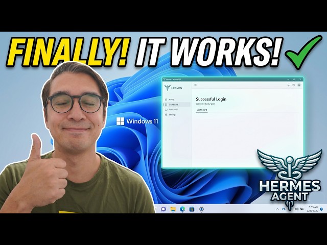 They Finally Fixed Hermes Agent for Windows (Full Setup Guide)