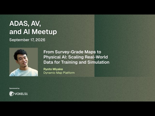 From Survey-Grade Maps to Physical AI: Scaling Real-World Data for Training and Simulation