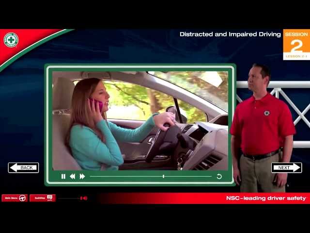 Distracted Driving - National Safety Council Defensive Driving Course
