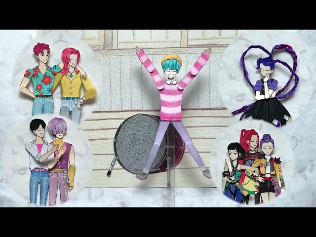Kpop Demon Hunters Paper doll / whitney houston challenge