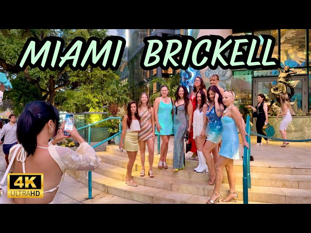 Brickell Miami Evening Walk After the Rain 2026 🌧️ | Wet Streets & City Lights | 4K