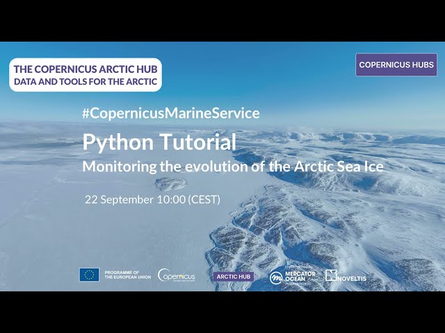 Practical analysis of Arctic sea-ice data using the WEkEO JupyterHub | Python Tutorial