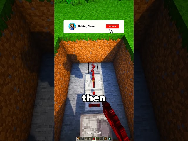 how to build a working trash can #minecraft @ItsKingBlake