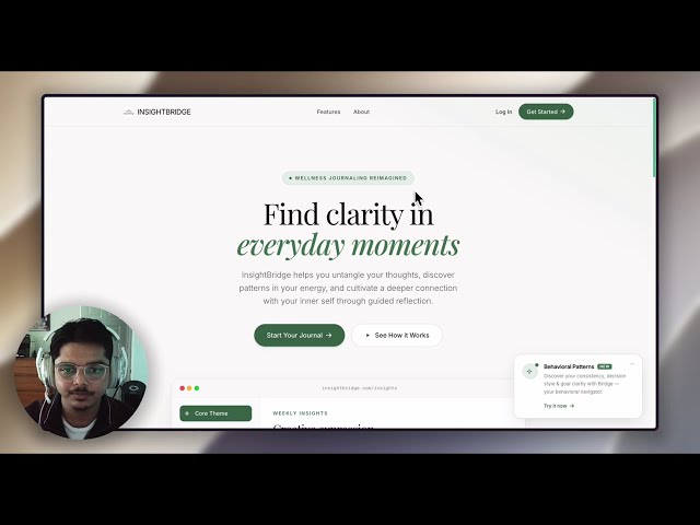 INSIGHTBRIDGE -  Full-Stack AI Application Walkthrough