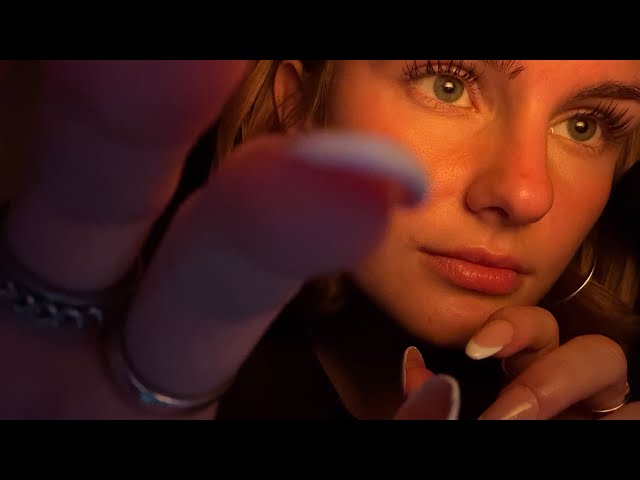 ASMR Super Close Gentle Lens Tapping + Mic Scratching (with mouth sounds)